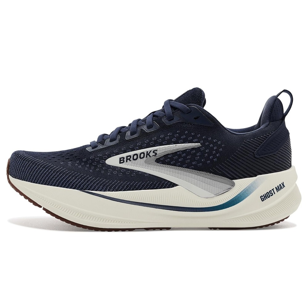 Brooks Ghost Max 4 Mens Size 8.5 - 2E Wide RunningTraining Walking Shoes Navy